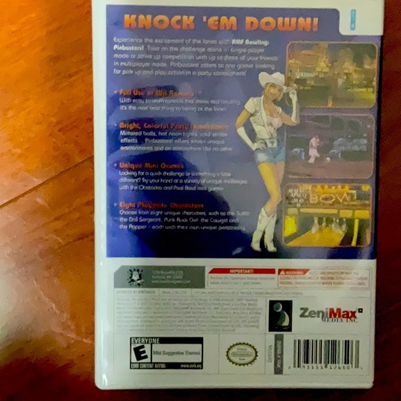 NEW SEALED AMF WII BOWLING PINBUSTERS DVD GAMES - Picture 3 of 8